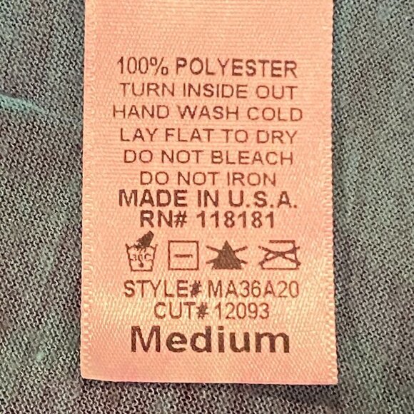 B.L.E.U. Short Sleeve Tunic Top Floral Beaded/Studded Ruffle Sz M #233B - Picture 9 of 9